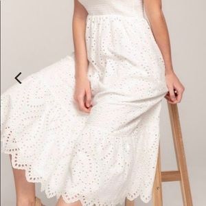 Everly Eyelet Maxi Dress Sz L